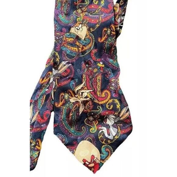 Warner Bros. | Accessories | Looney Tunes Silk Tie Bugs Bunny Yosemite ...